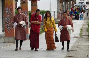 Bhutan National Dress During Working Hours